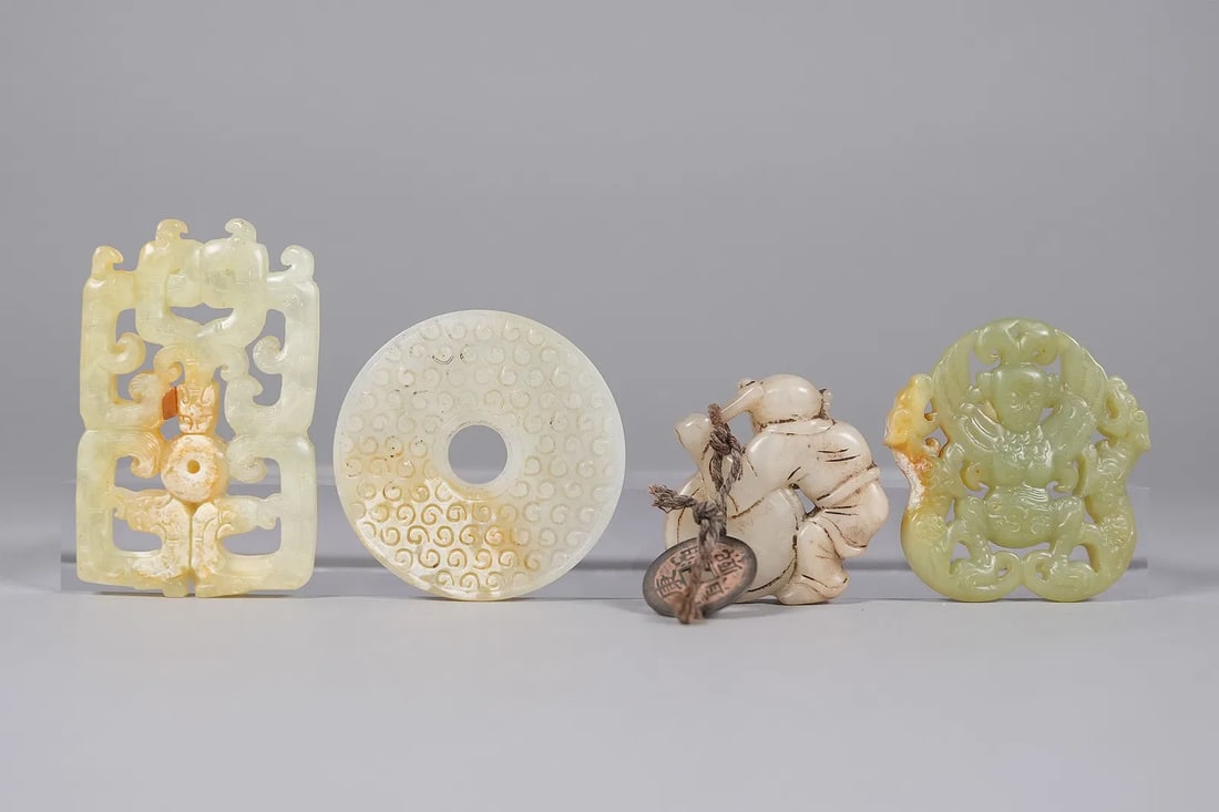 Lots Chinese jade plaques - 6