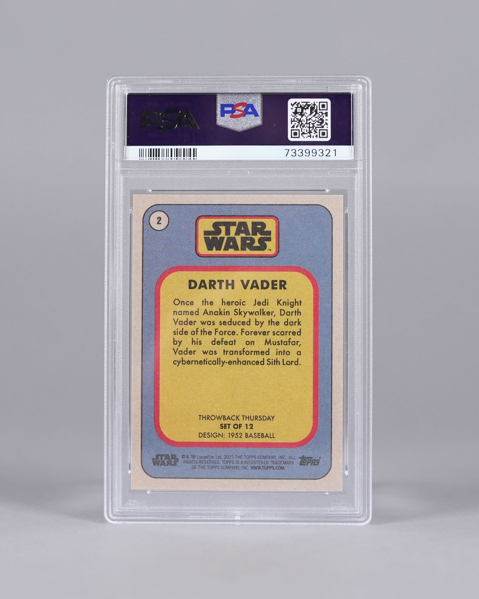 2 Star Wars cards PSA - 3