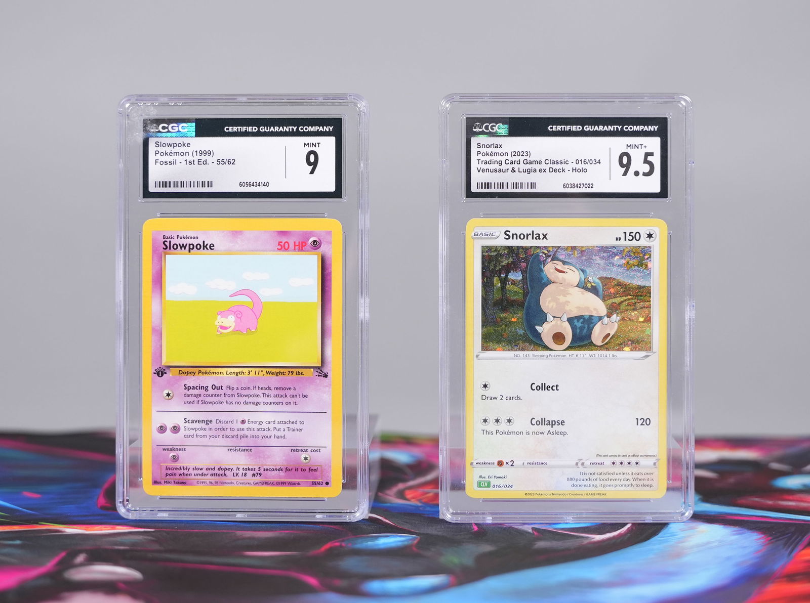 2 Pokemon cards CGC: 2 Pokemon cards, CGC graded.