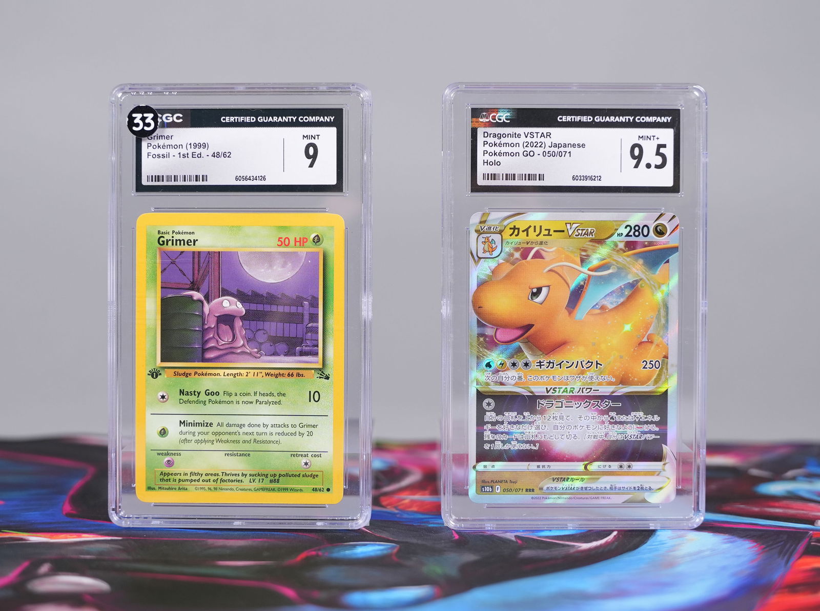 2 Pokemon cards CGC: 2 Pokemon cards, CGC graded.