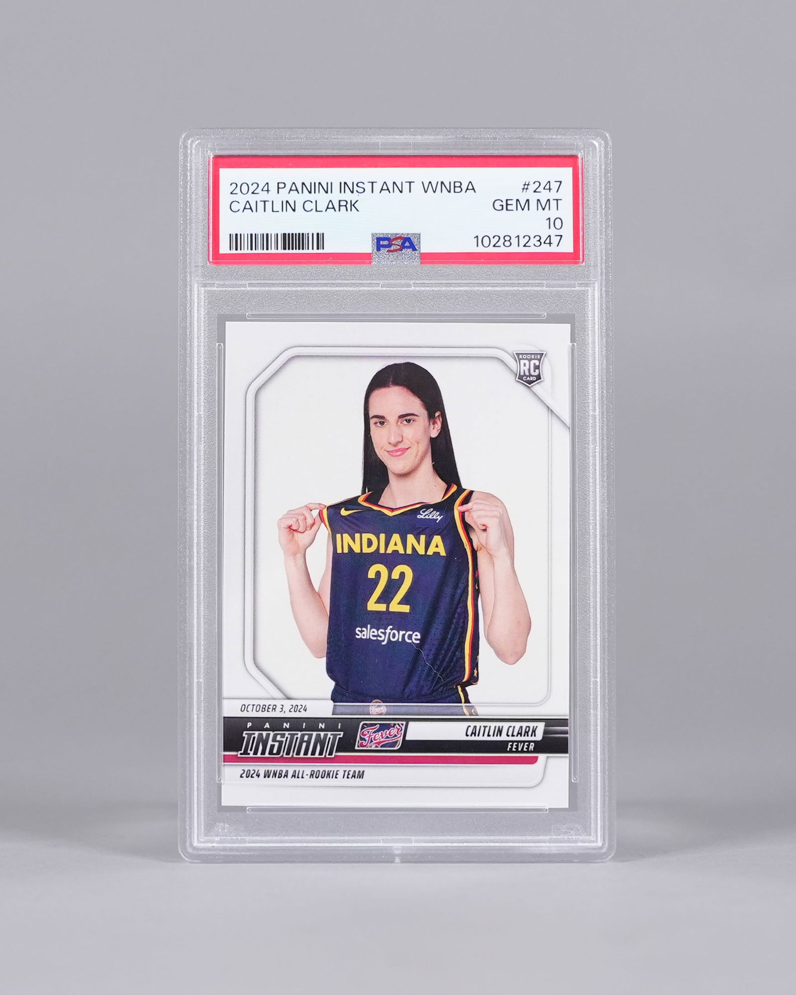 2024 Caitlin Clark rookie card PSA 10: 2024 Caitlin Clark rookie card, PSA 10.