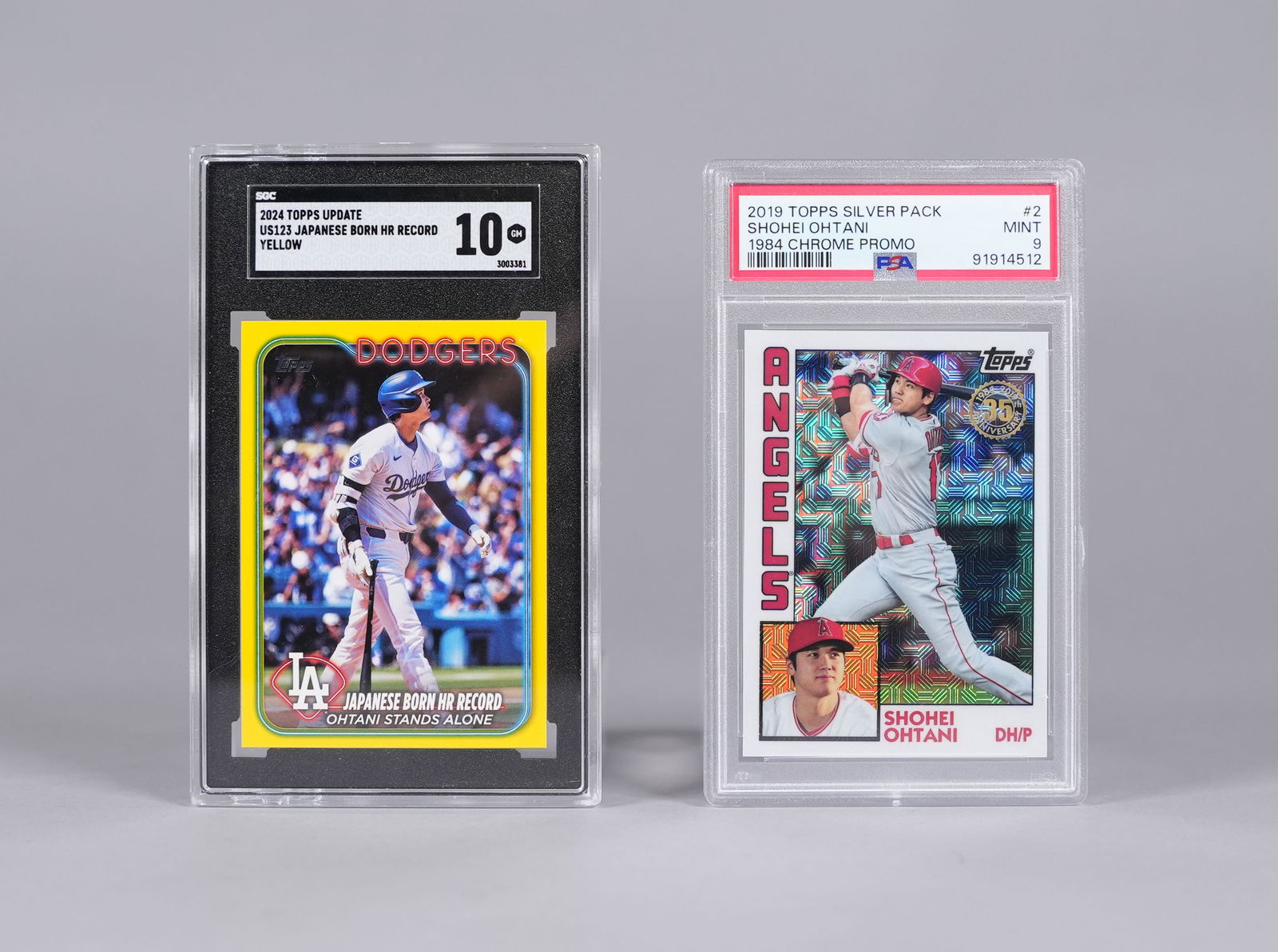 Lots Shoehi Ohtani cards graded: Lots Shohei Ohtani cards, SGC and PSA graded.