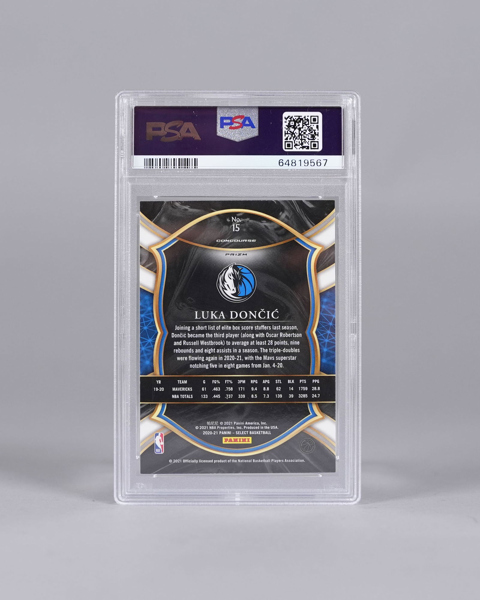 Lots Luka Doncic cards PSA - 3