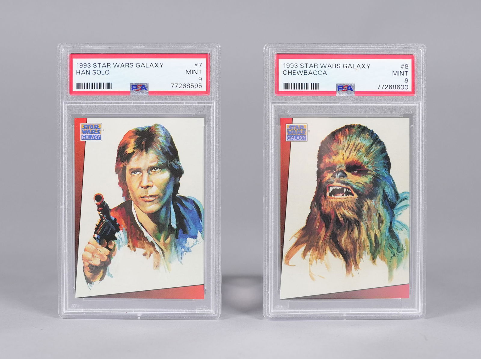 Lots Star Wars card graded - 2