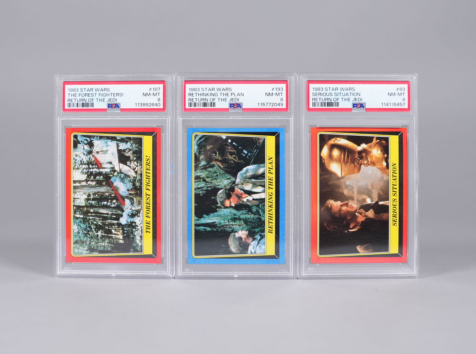 Lots 1983 Star Wars card PSA: Lots 1983 Star Wars card, PSA graded.