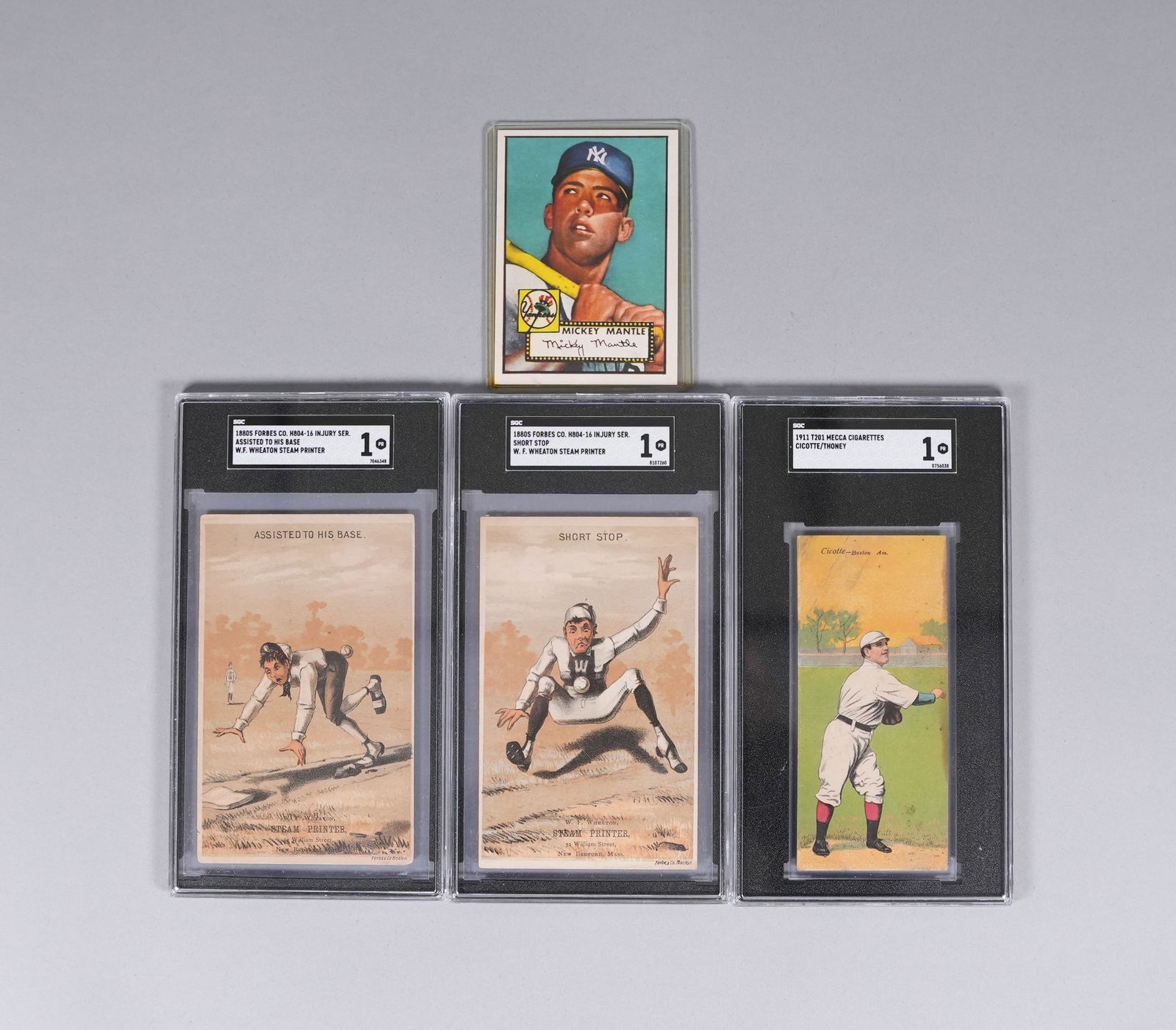 Lots antique baseball cards graded (1 of 7)