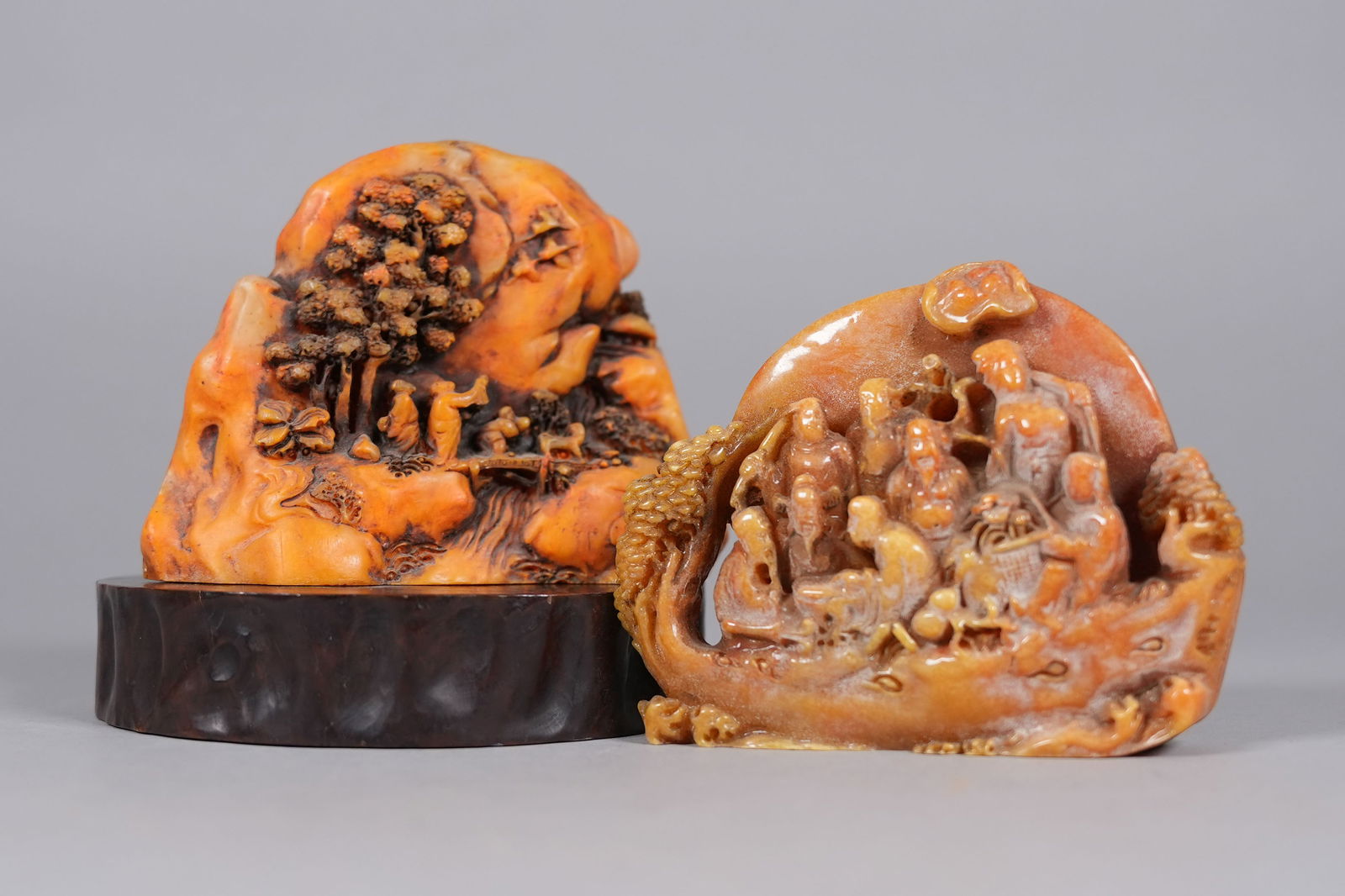 Lots Chinese fine carved boulders: Lots Chinese fine carved boulders.