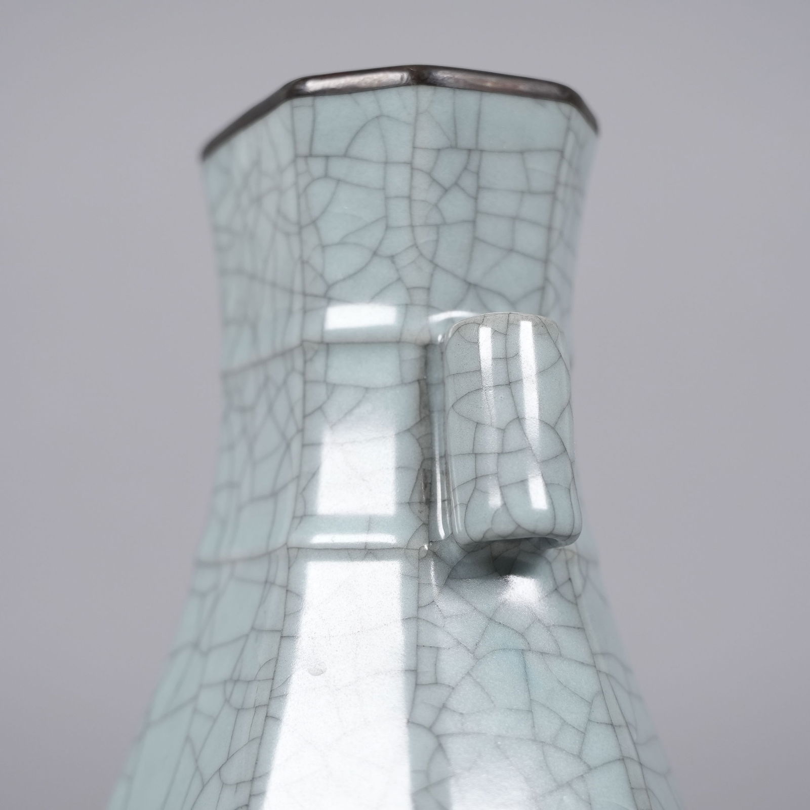 Chinese fine crackled vase - 5