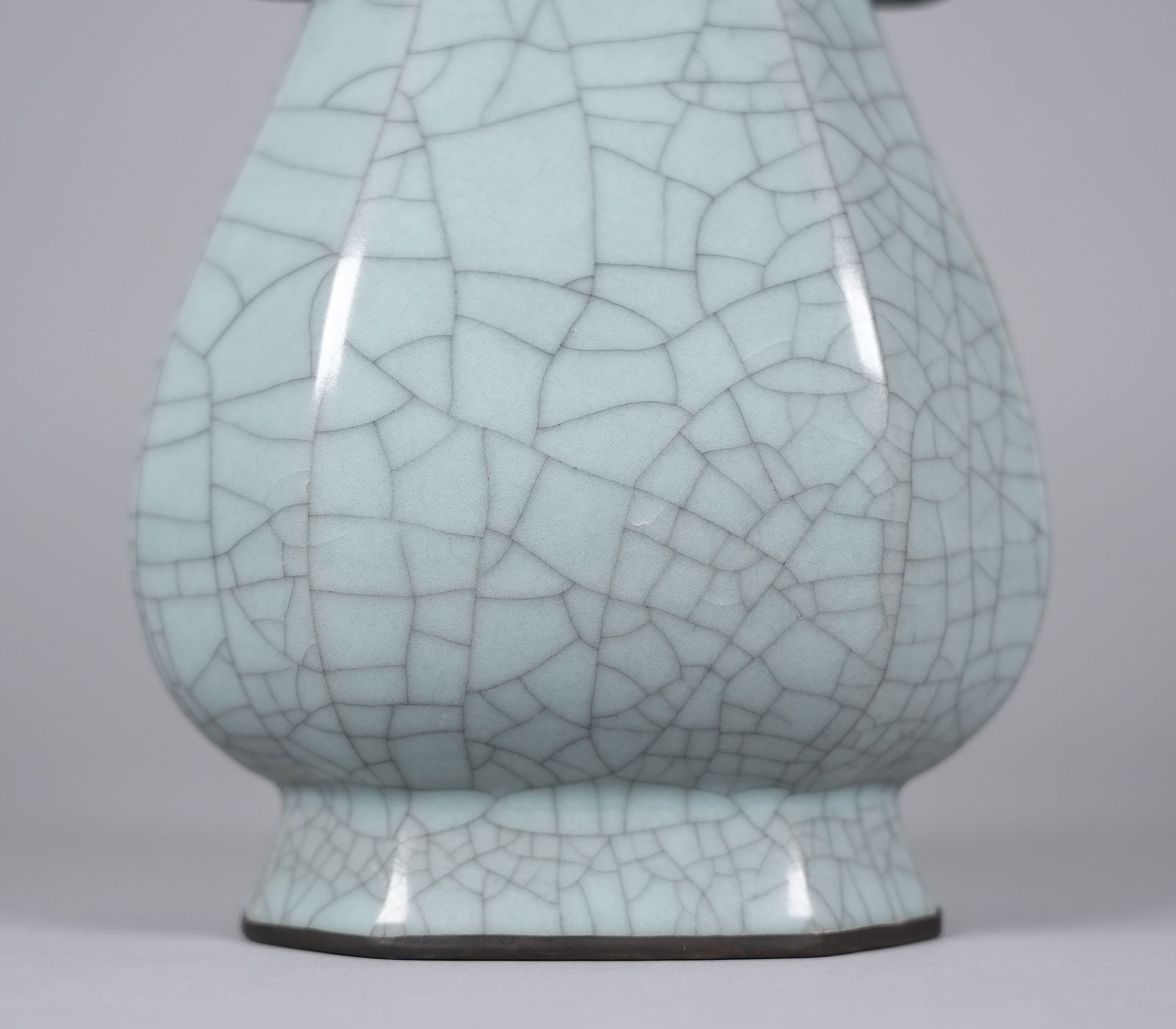 Chinese fine crackled vase - 6