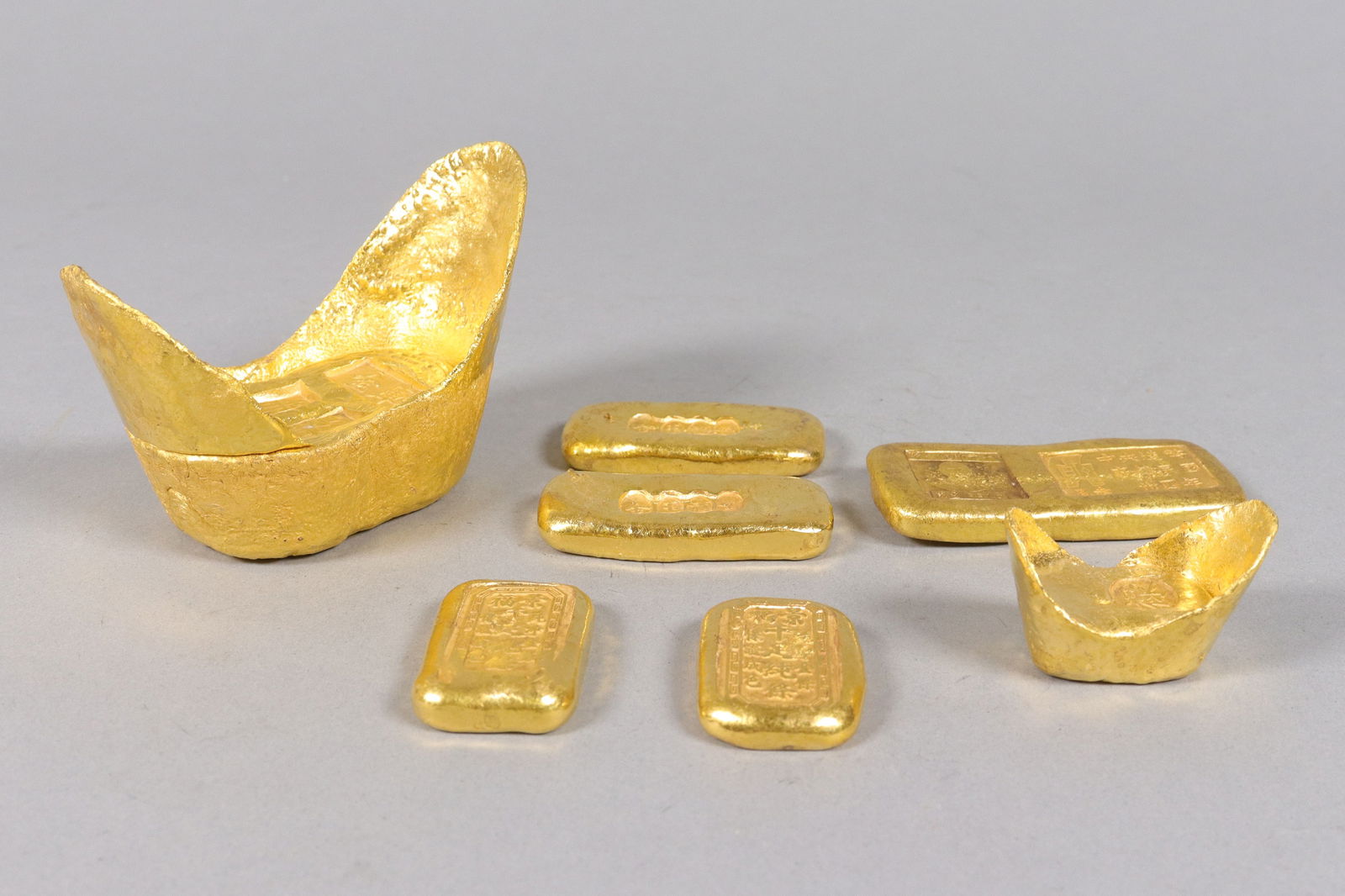 Lots Chinese ingots ungraded (1 of 6)