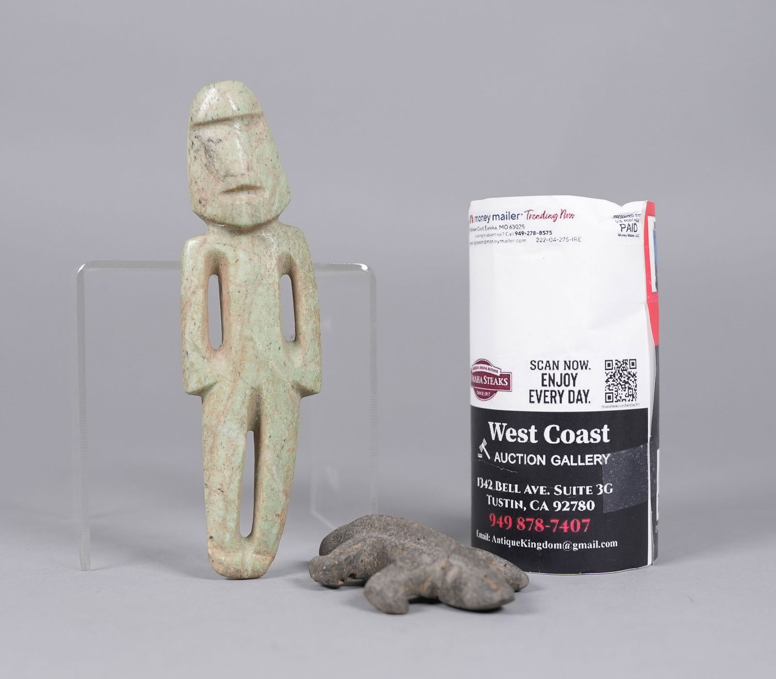 2 Important Olmec man beast figure - 2
