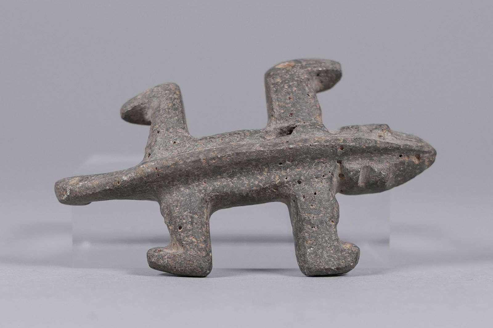 2 Important Olmec man beast figure - 6