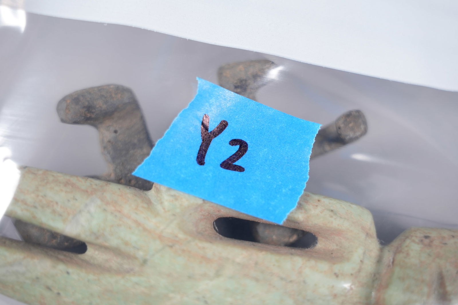 2 Important Olmec man beast figure - 9