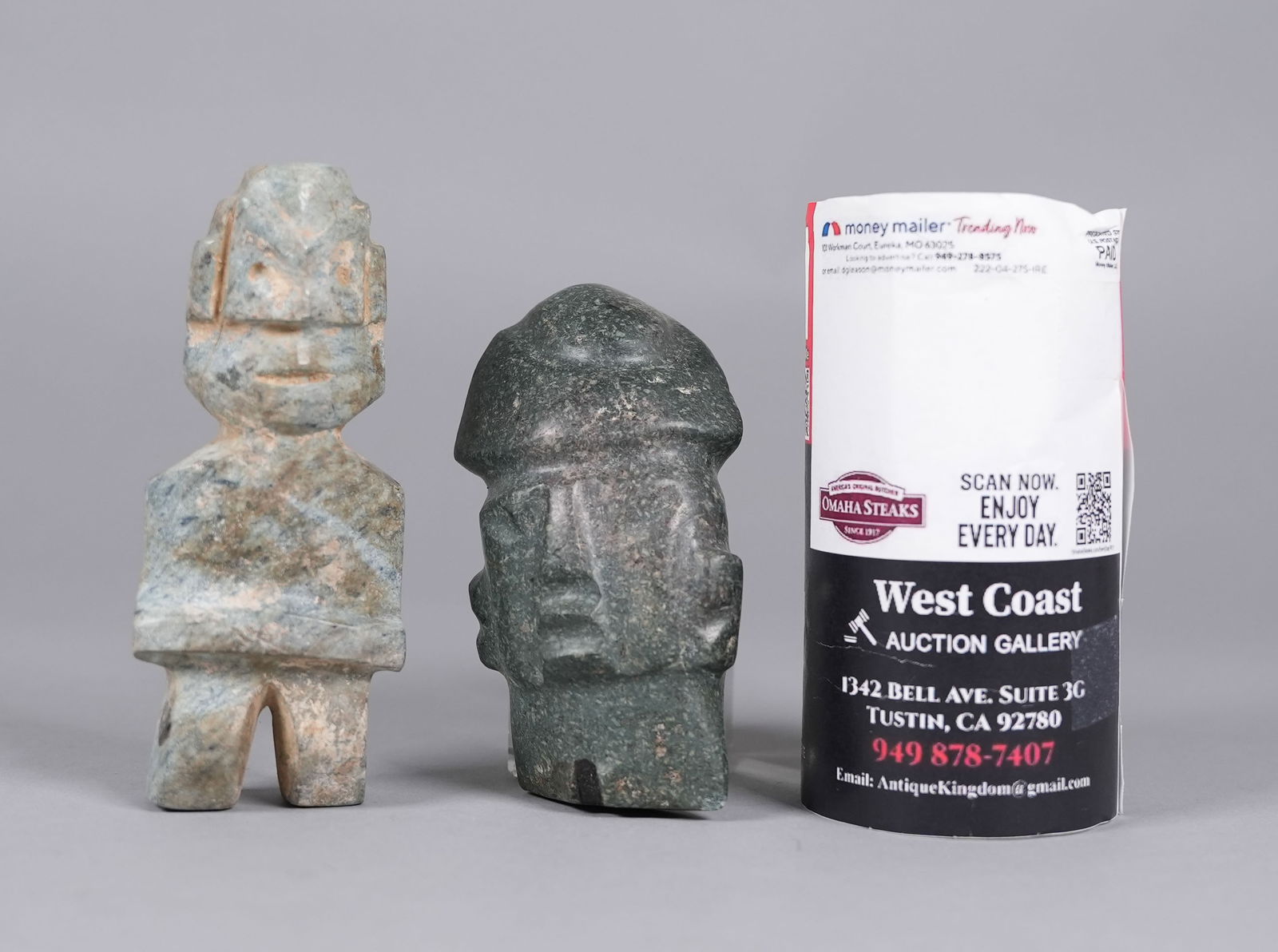 2 important Pre-Columbian jade celt - 2