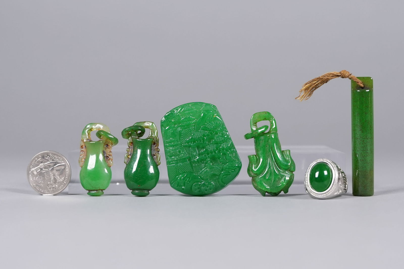 Lots Chinese apple green items - 2