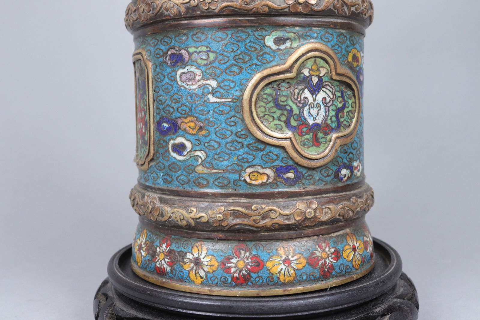 Chinese heavy cloisonne ewer - 3
