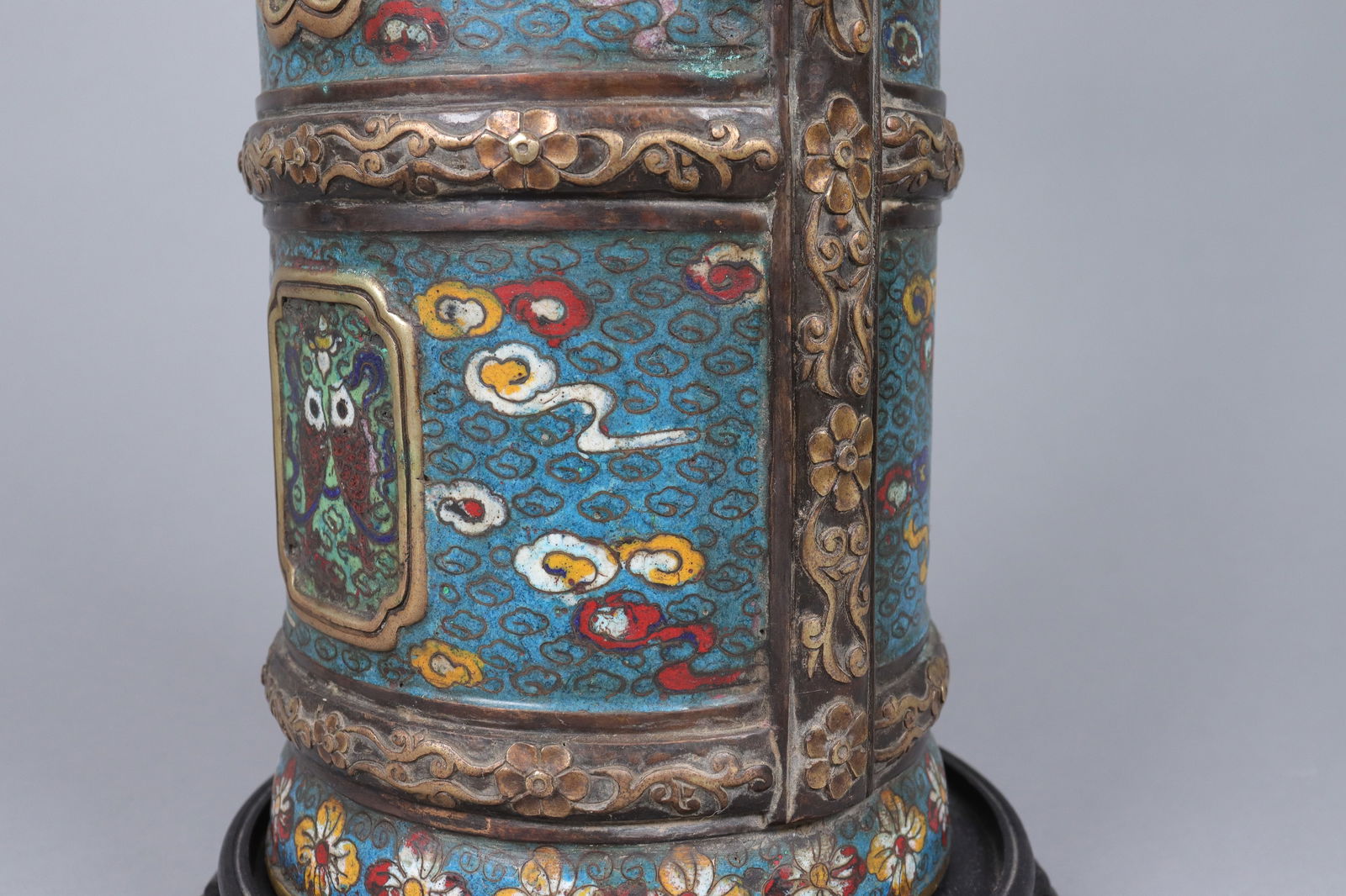 Chinese heavy cloisonne ewer - 6