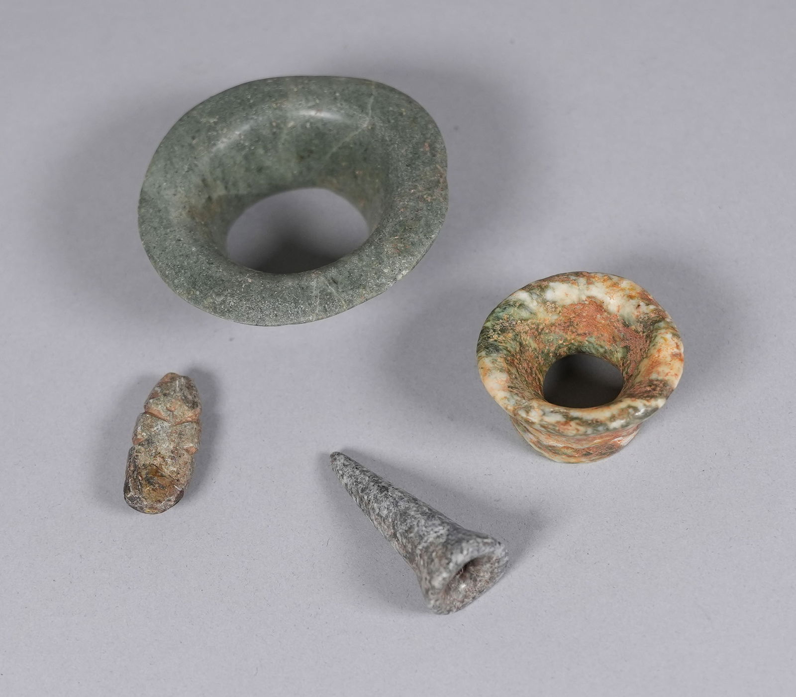 Lots Pre-Columbian jade figure celt - 5