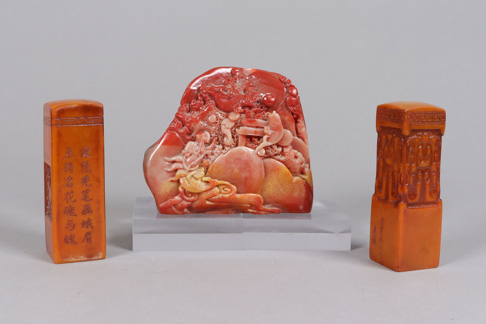 Lots Chinese fine carved items (1 of 7)