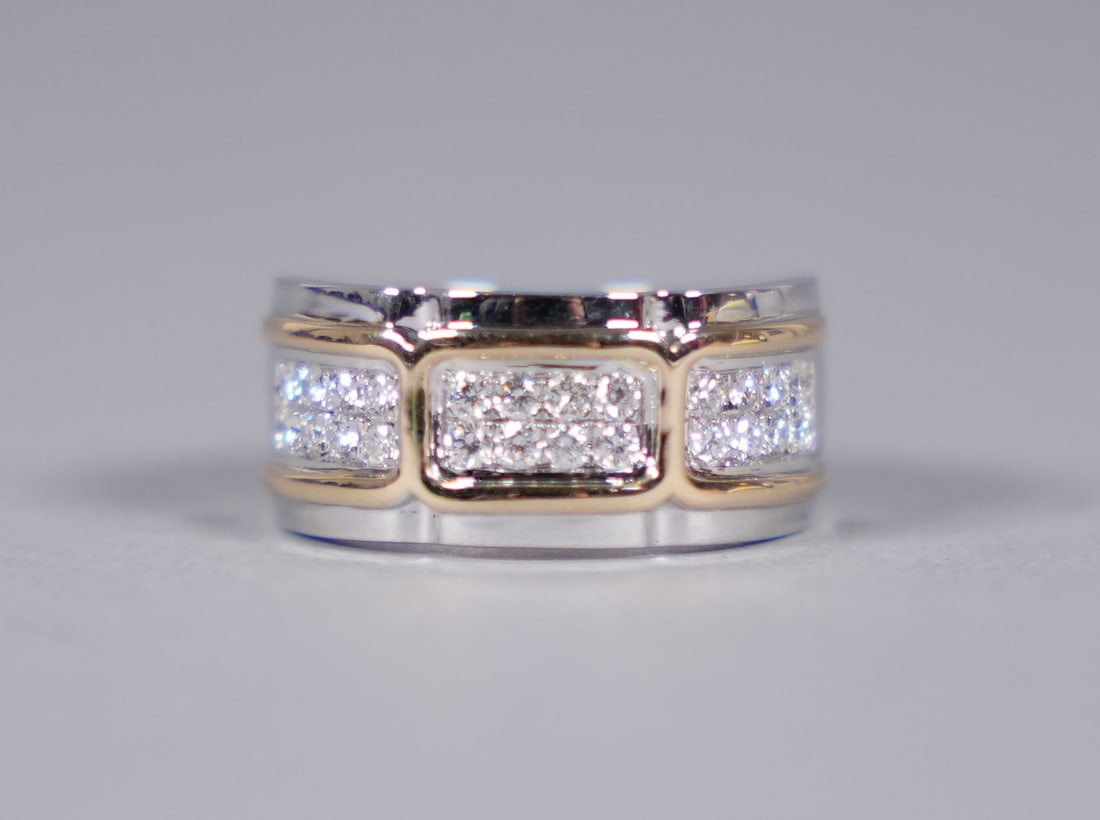 14 kt gold natural diamond ring (1 of 8)