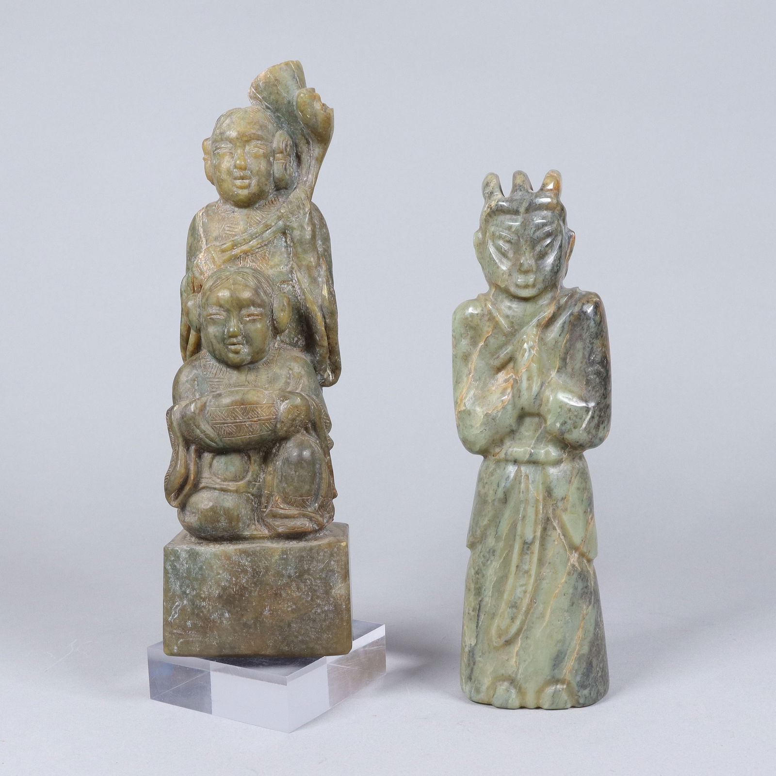 Lots Chinese stone carvings (1 of 7)