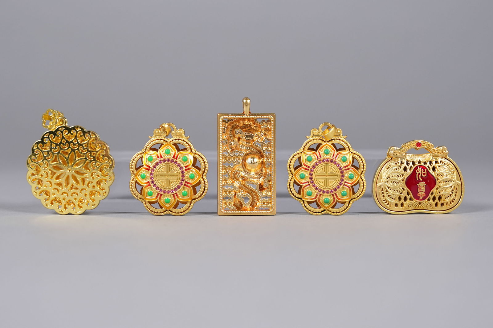 Lots Chinese gilted items - 4