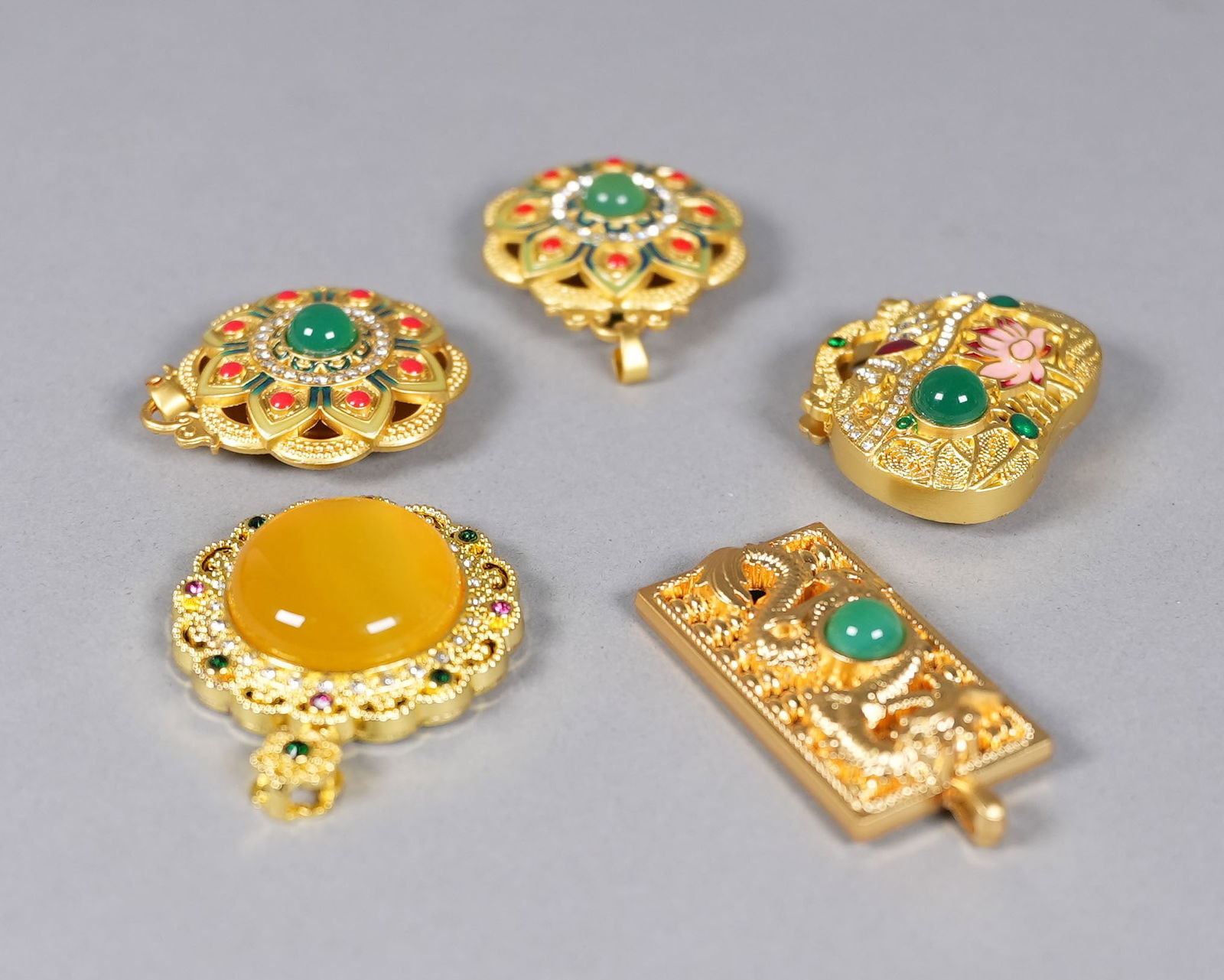 Lots Chinese gilted items - 5