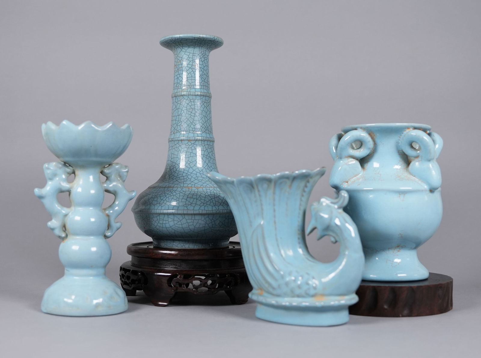 Lots Chinese fine crackled vase (1 of 7)