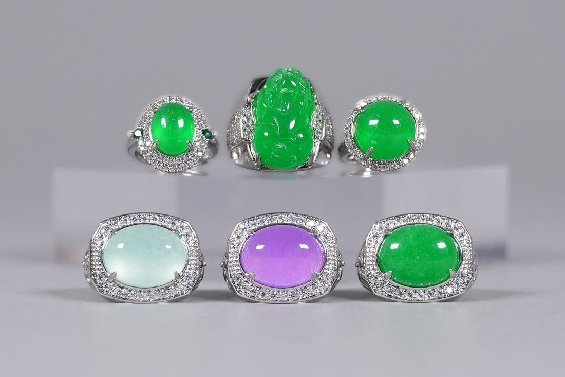 Lots Chinese fine rings: Lots Chinese fine rings.