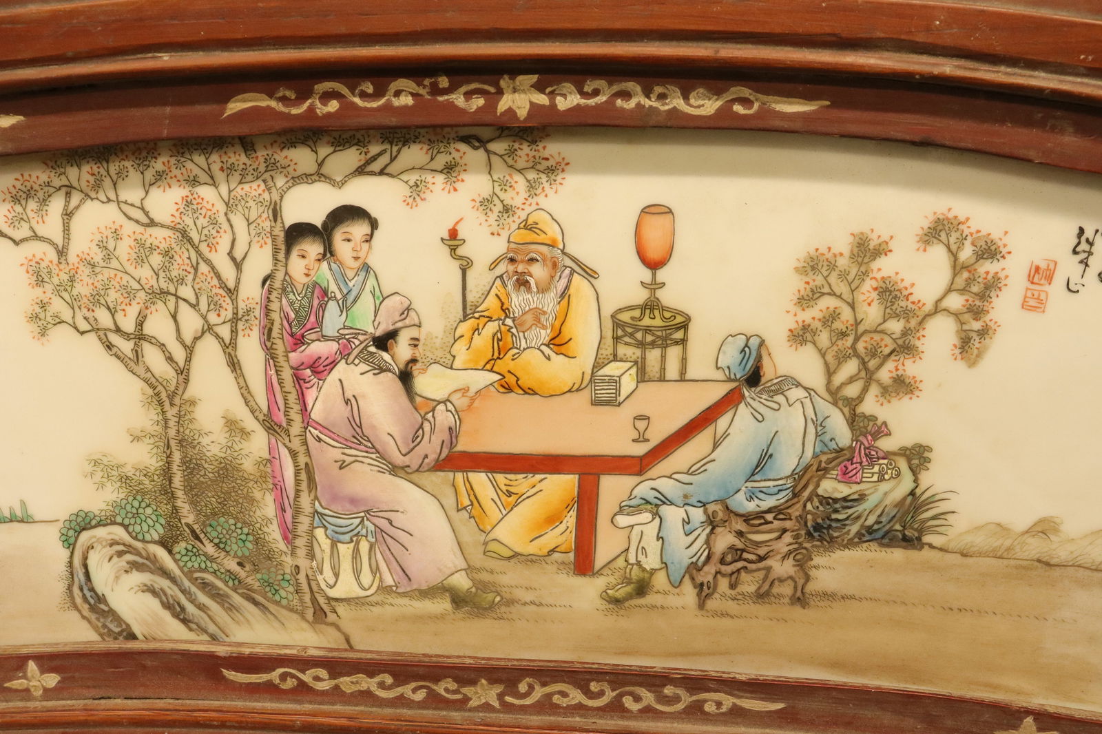 Chinese framed tile - 4