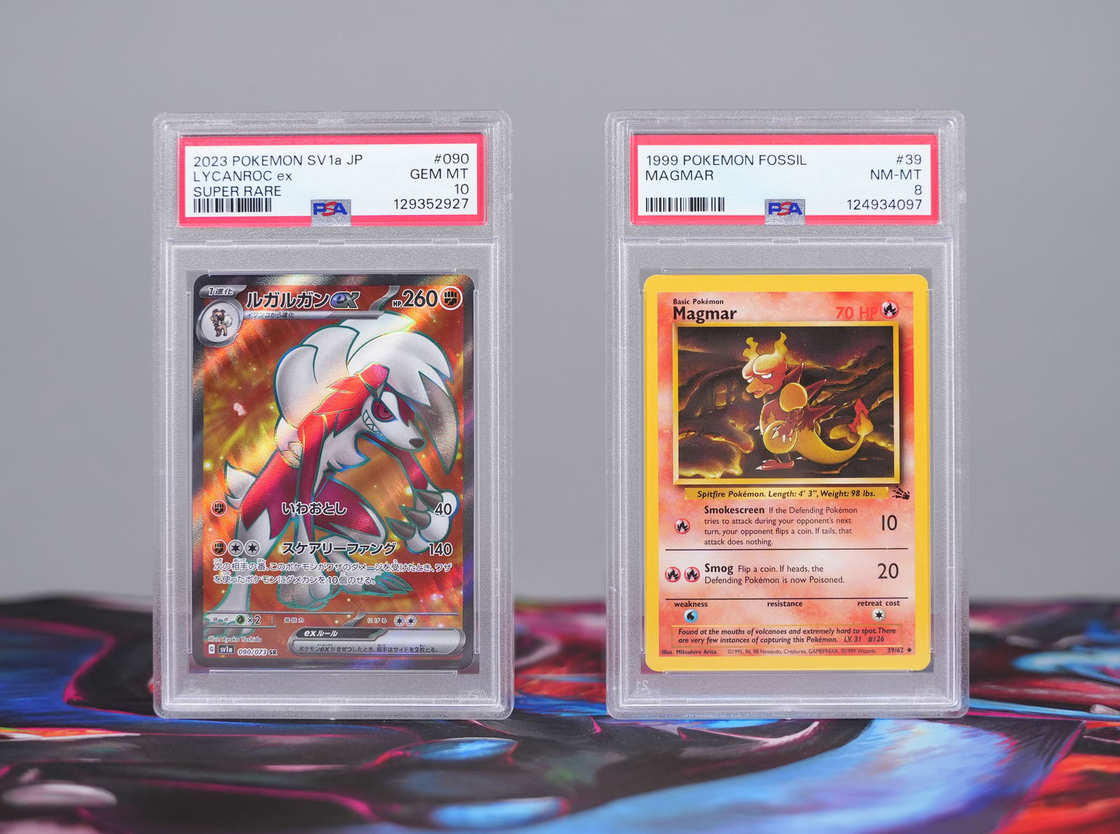 Lots Pokemon cards PSA graded: Lots Pokemon cards, PSA graded.
