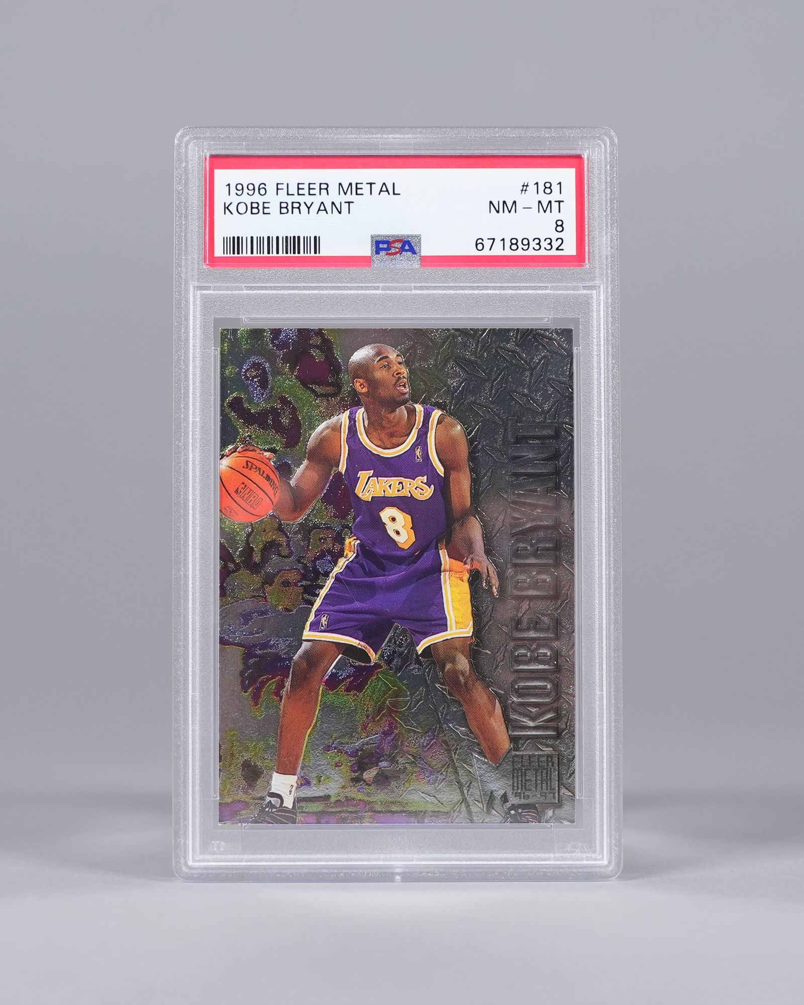 1996 Kobe Bryant card PSA 8 (1 of 5)