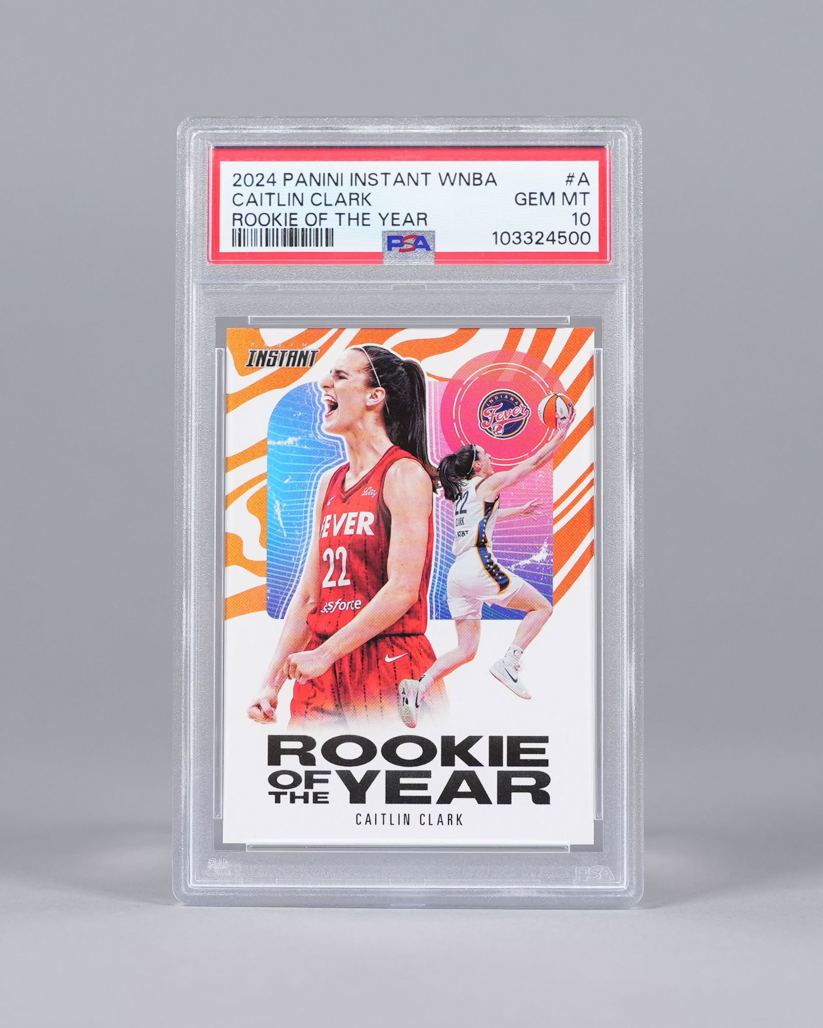 Caitlin Clark rookie card PSA 10: Caitlin Clark rookie card, PSA 10.