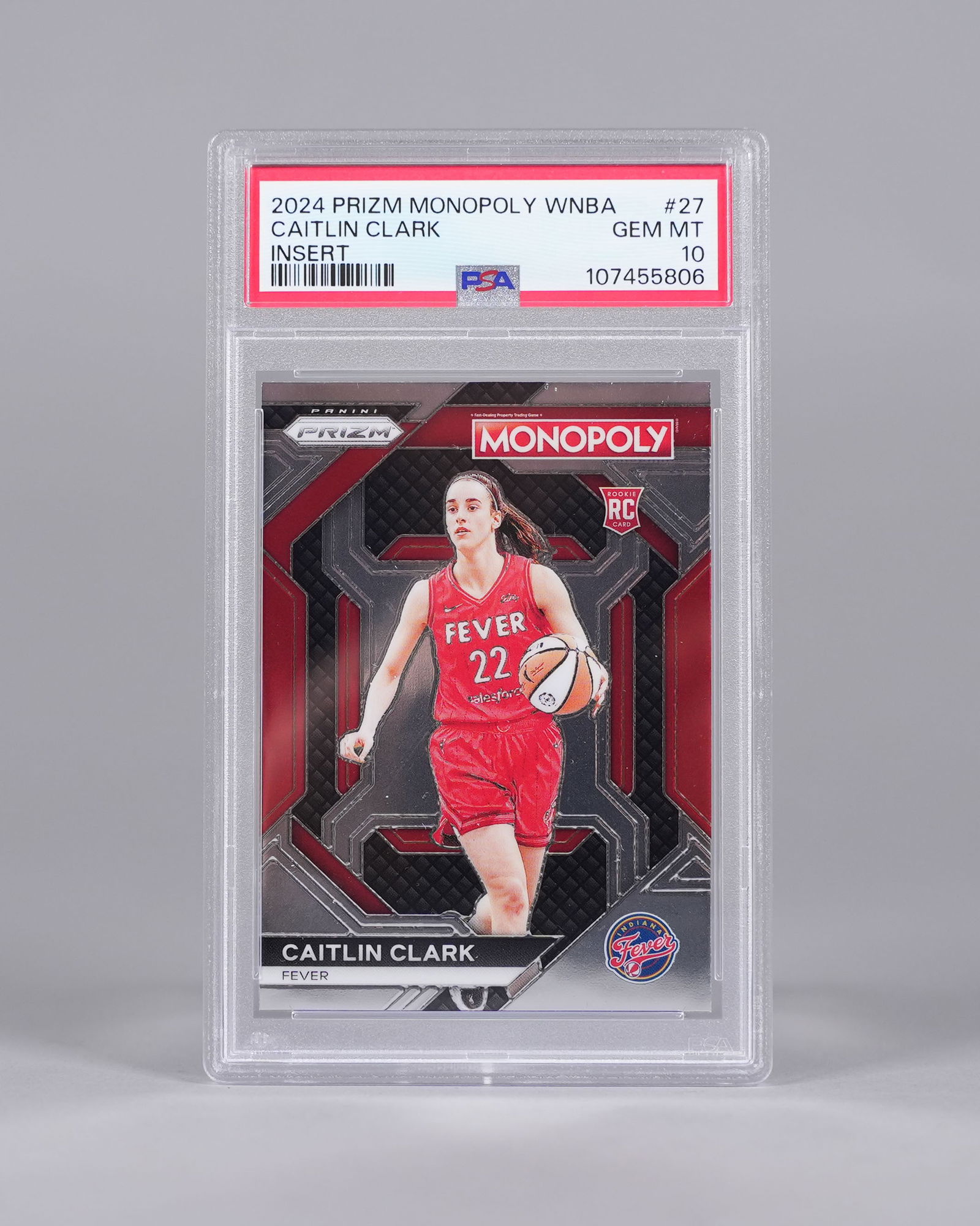 Caitlin Clark rookie card PSA 10: Caitlin Clark rookie card, PSA 10.