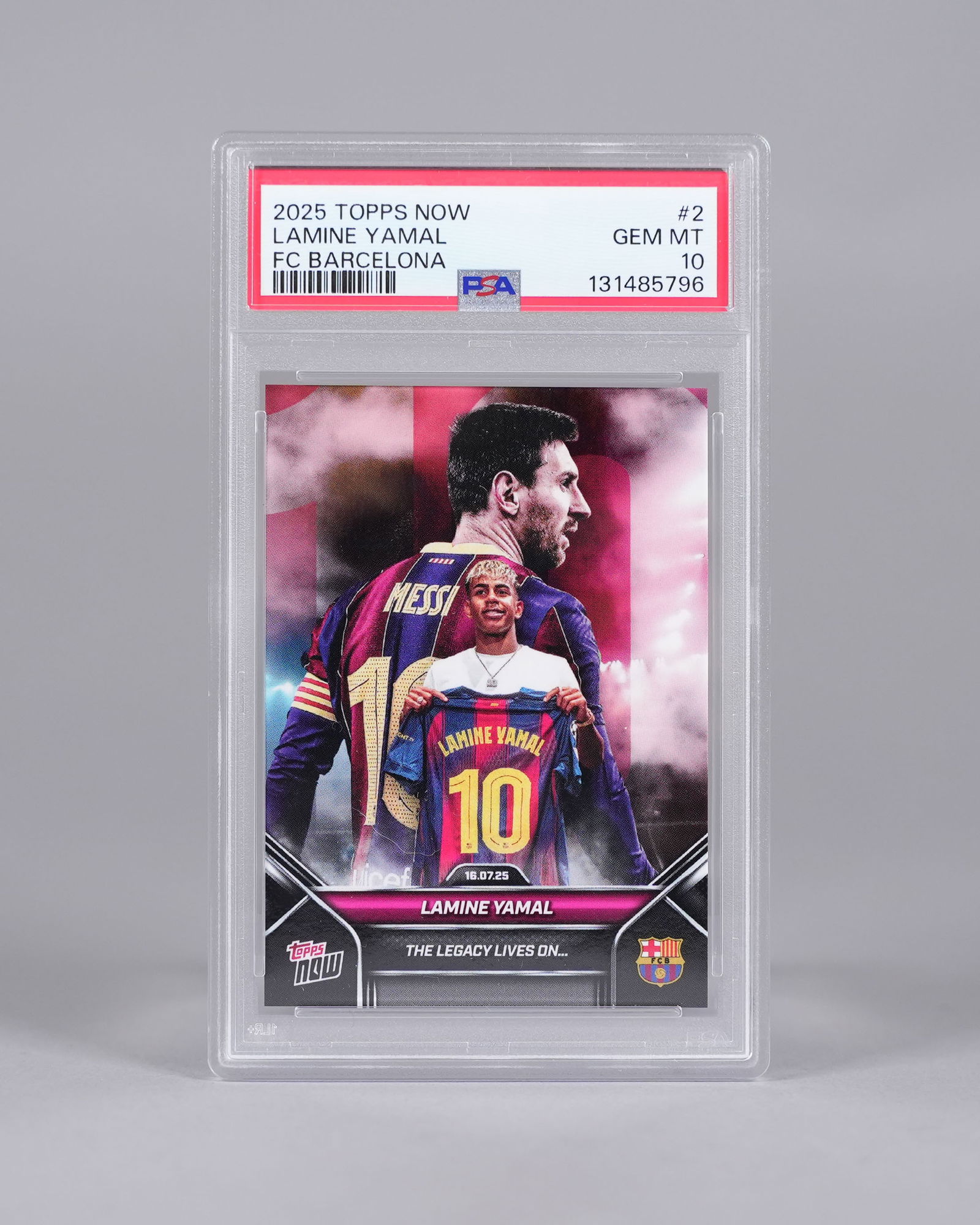 Lamine Yamal card PSA 10: Lamine Yamal card, PSA 10.