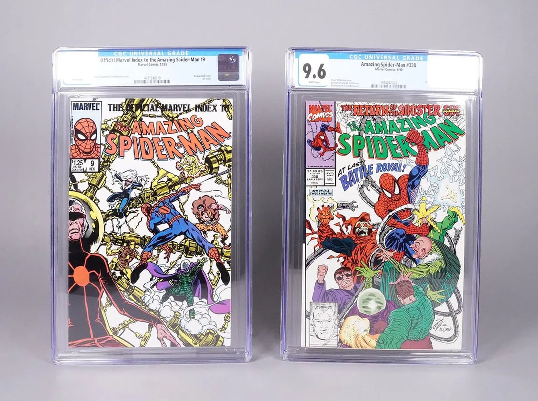 Lots Spiderman comics CGC: Lots Spiderman comics, CGC graded.
