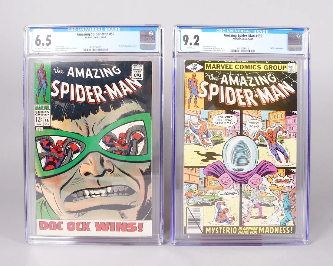 Lots Spiderman comics CGC: Lots Spiderman comics, CGC graded.