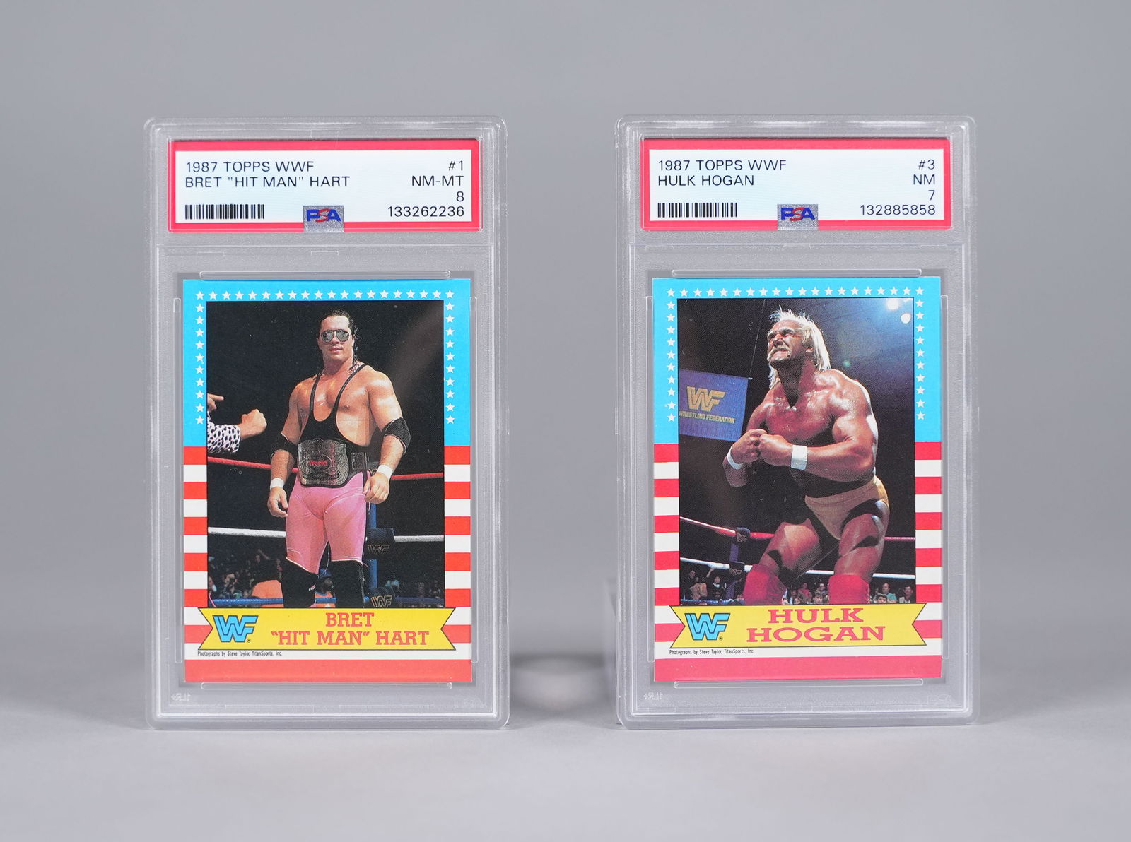 Lots vintage WWF card PSA: Lots vintage WWF cards, PSA graded.