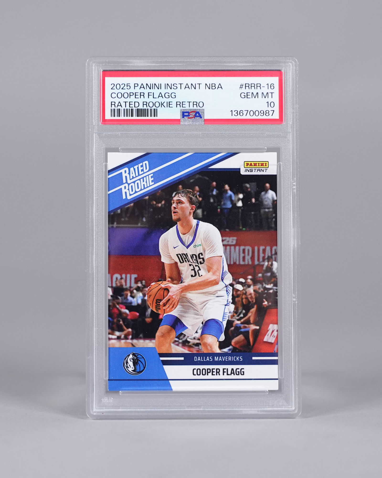 Cooper Flagg Duke college card PSA 10: Cooper Flagg Duke college card, PSA 10.