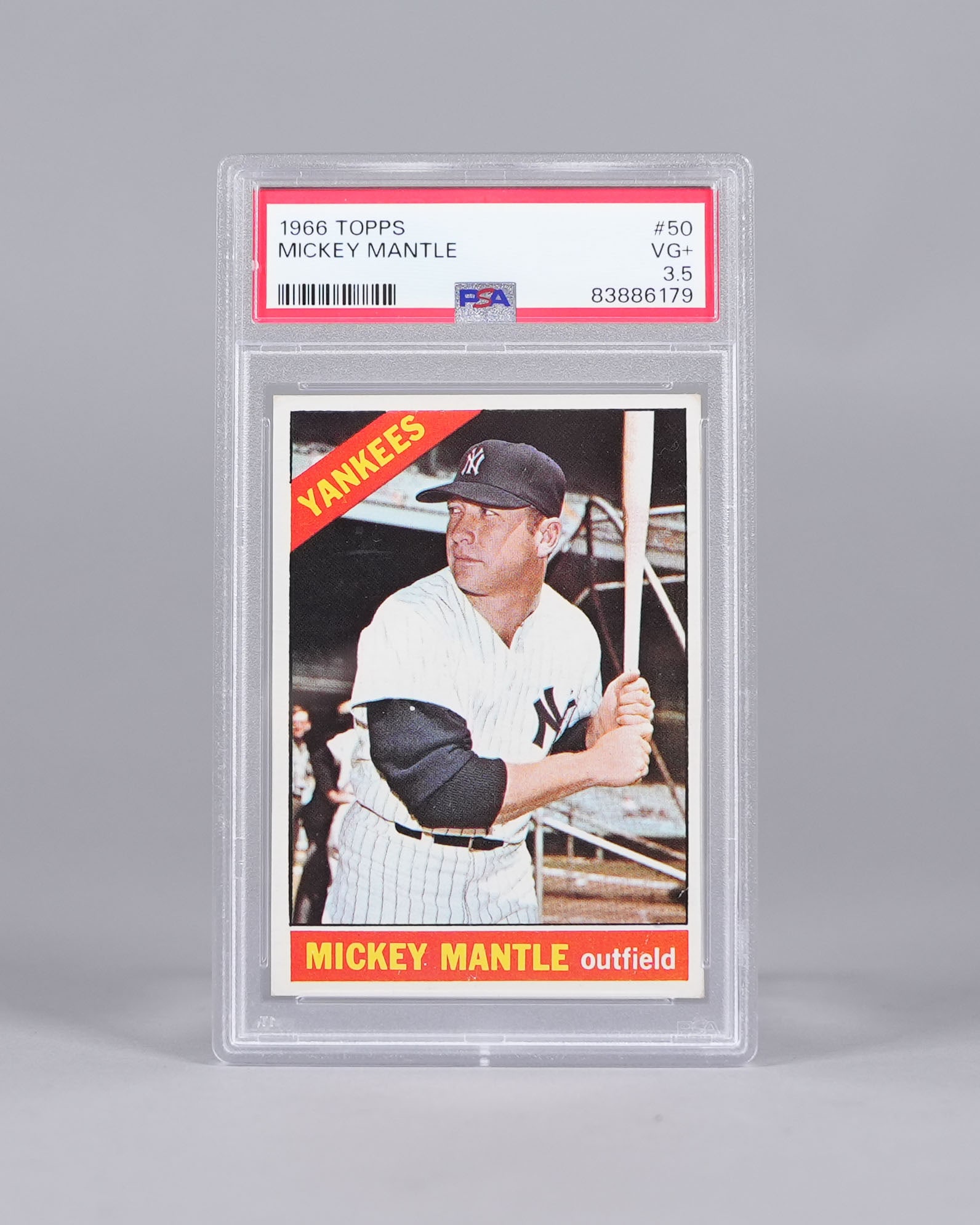 1966 Topps Mickey Mantle PSA 3.5 (1 of 5)