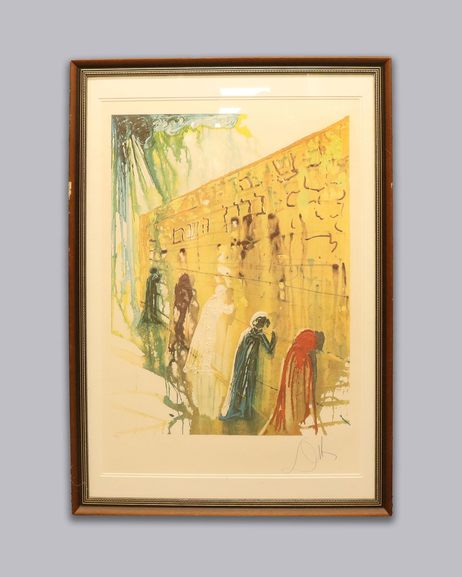 Salvador Dali pencil signed lithograph: Salvador Dali large pencil signed lithograph, comes with certificate. From a major estate. H: 43" x W: 29.75."