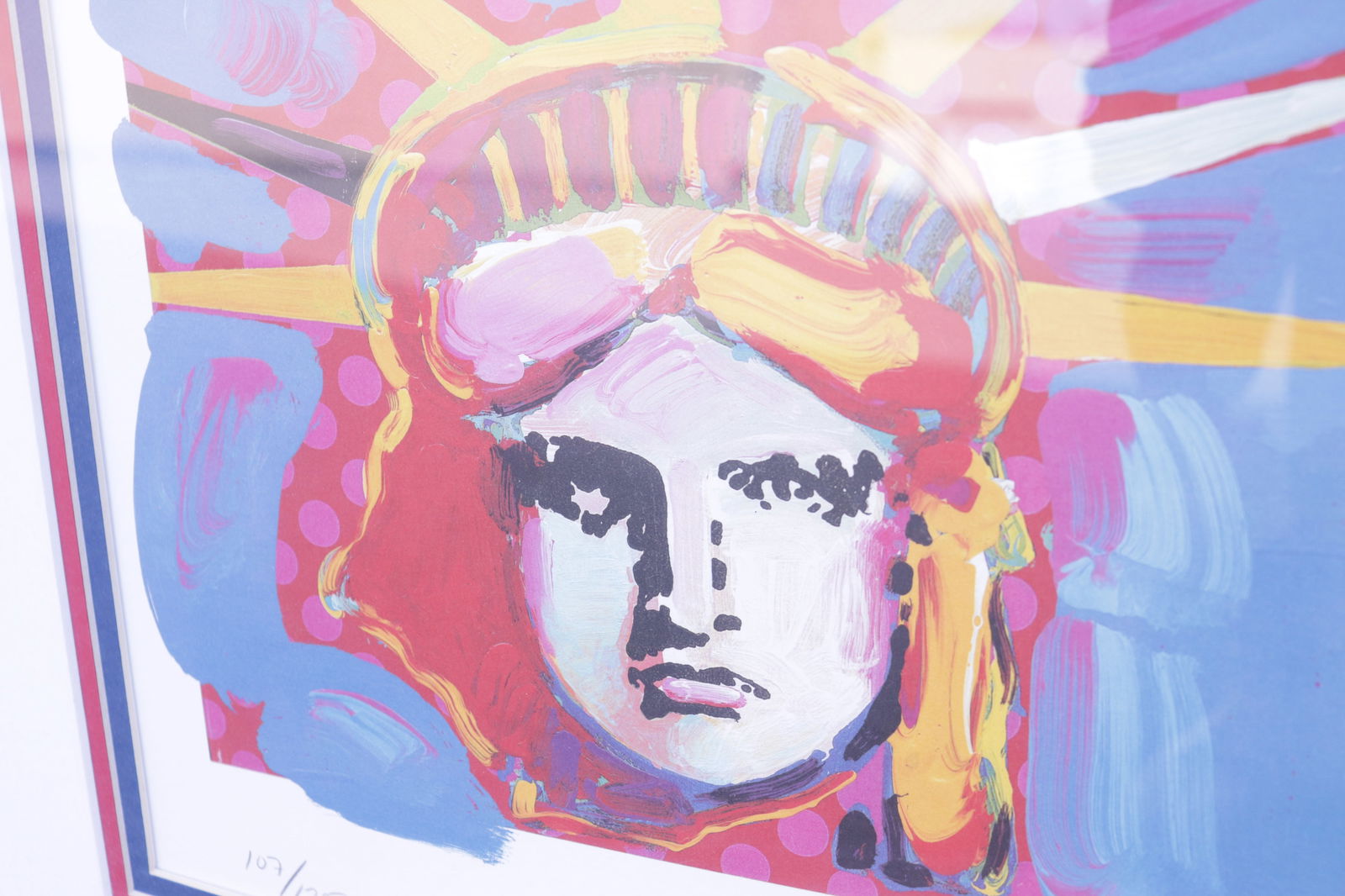 Peter Max liberty art signed - 3