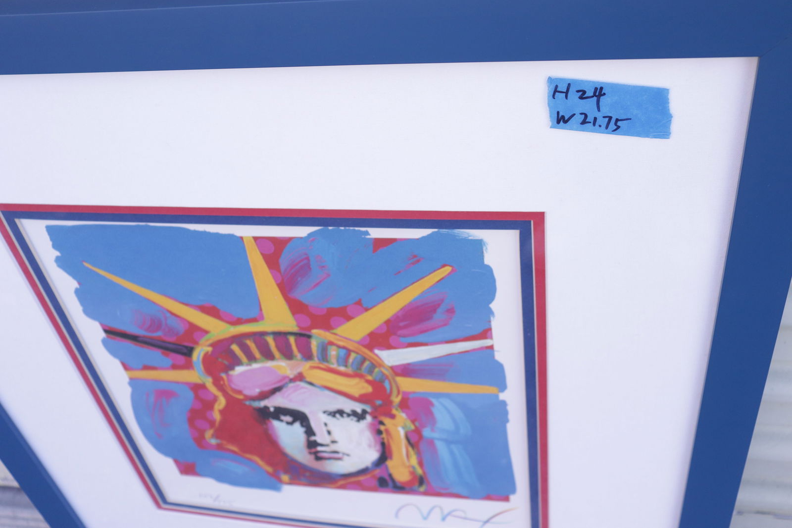 Peter Max liberty art signed - 6