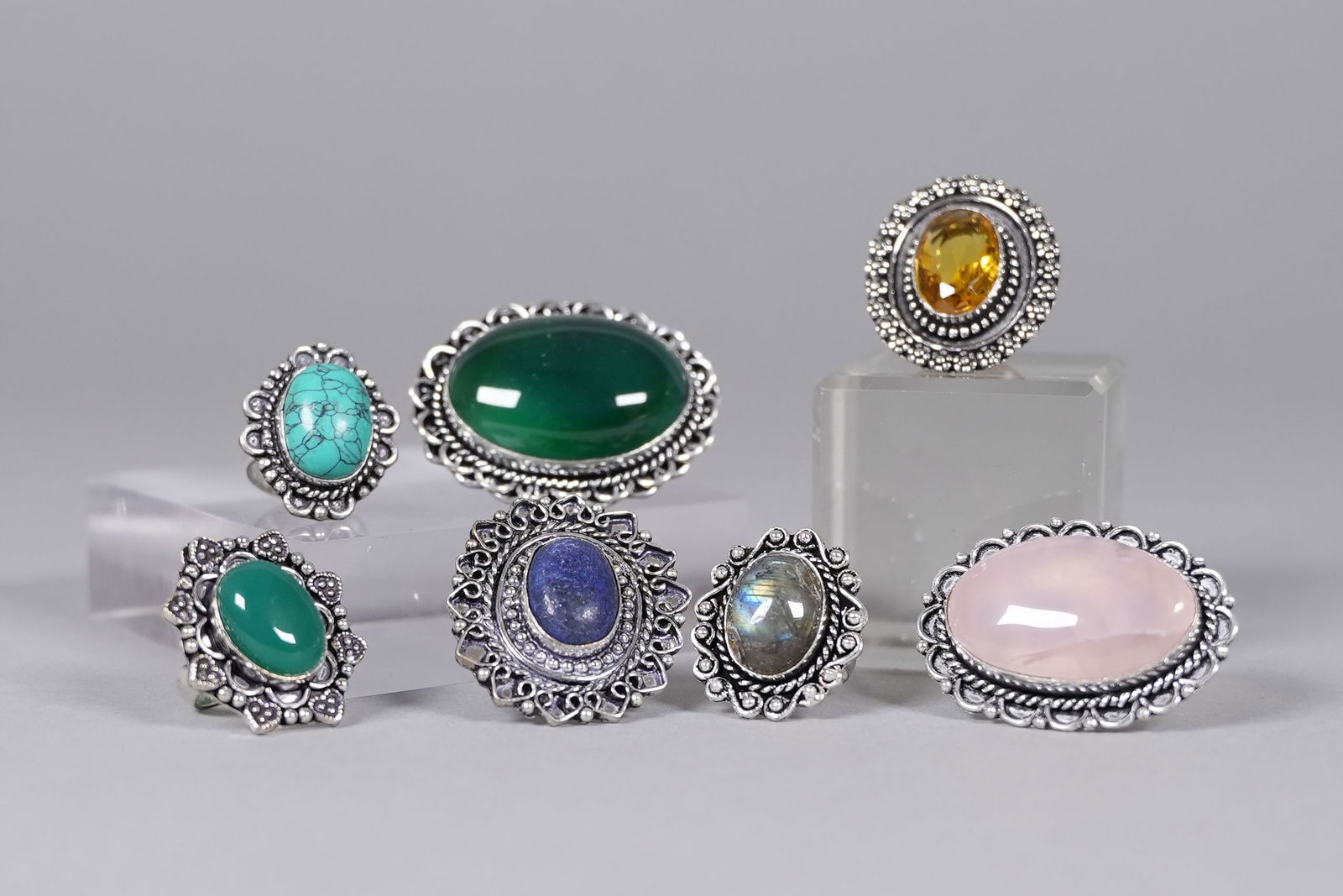 Lots German silver jewelry: Lots German silver jewelry.