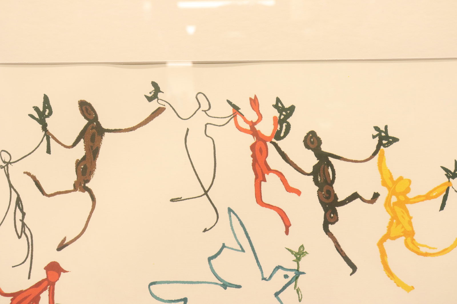 Picasso large framed art dated 1961 - 3