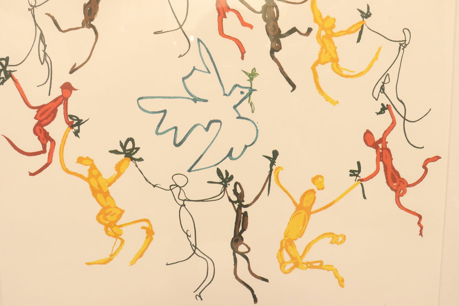 Picasso large framed art dated 1961 - 4