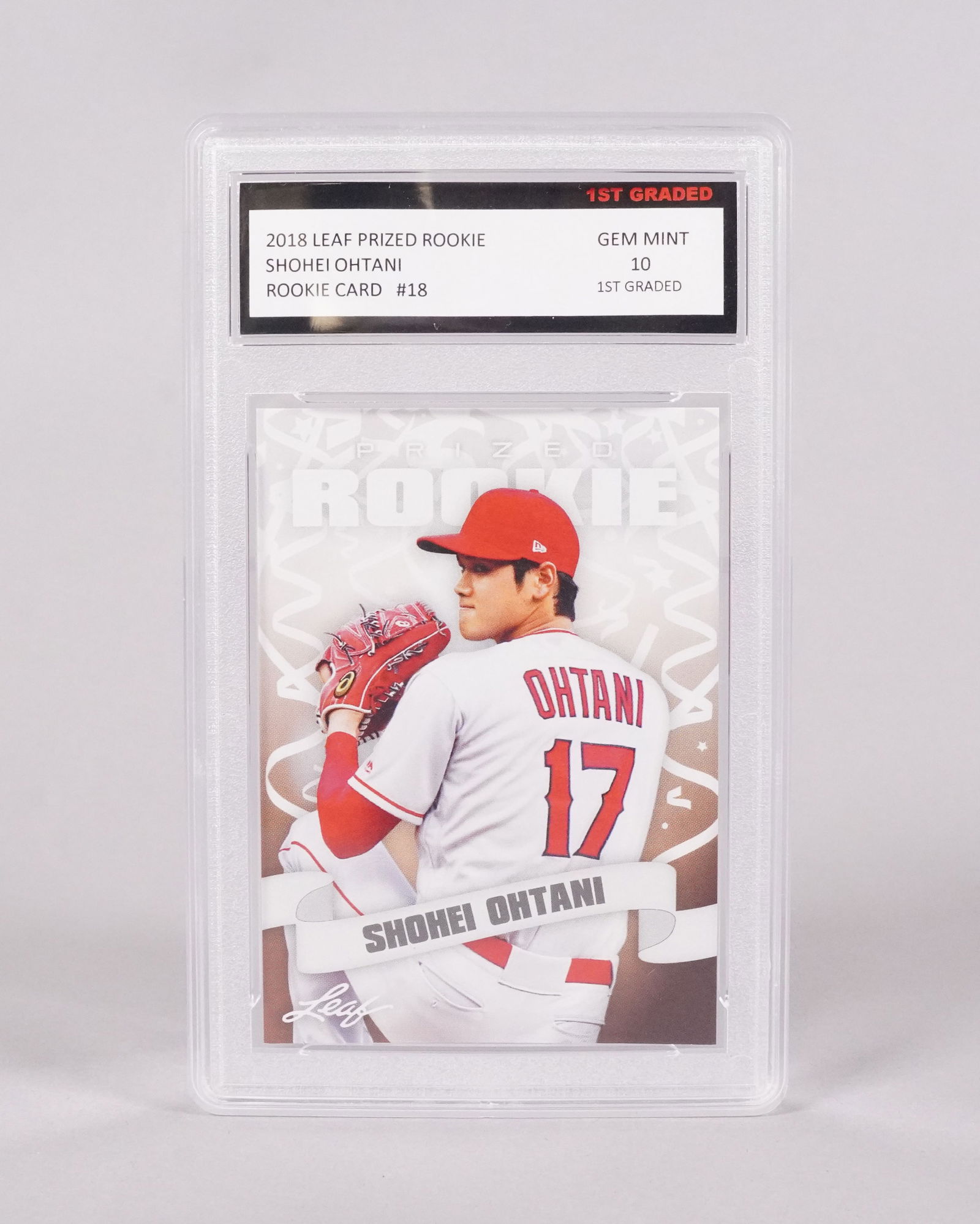 A Shohei Ohtani card ungraded: A Shohei Ohtani card, ungraded. All sales are final, no return.