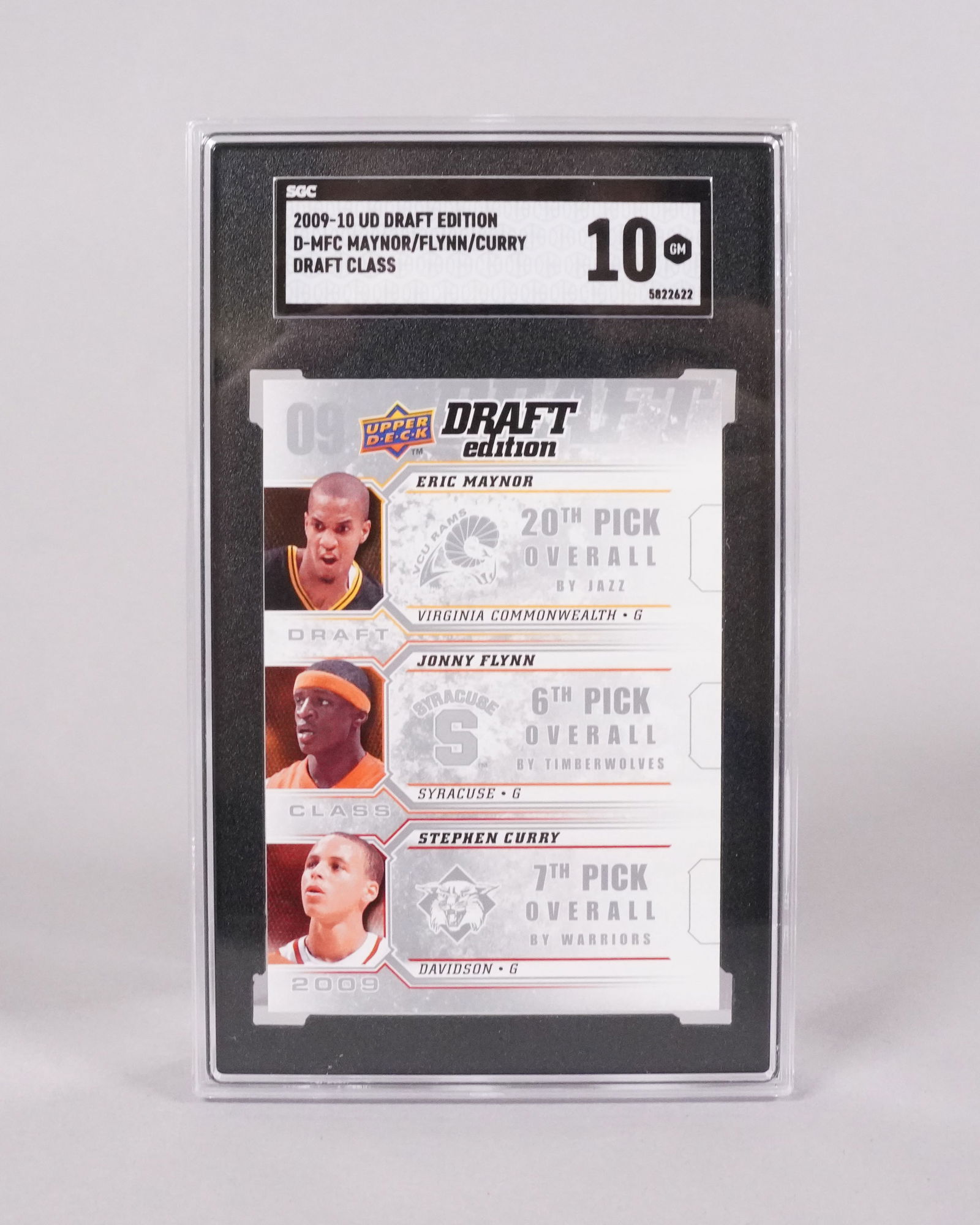 2009-2010 Curry rookie card SGC 10: 2009-2010 Steph Curry rookie card, SGC graded 10.