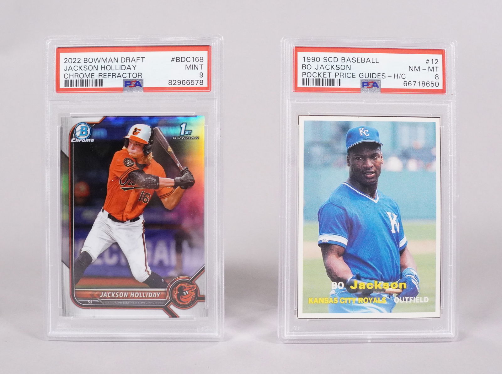 2 PSA graded baseball cards: 2 PSA graded baseball cards.