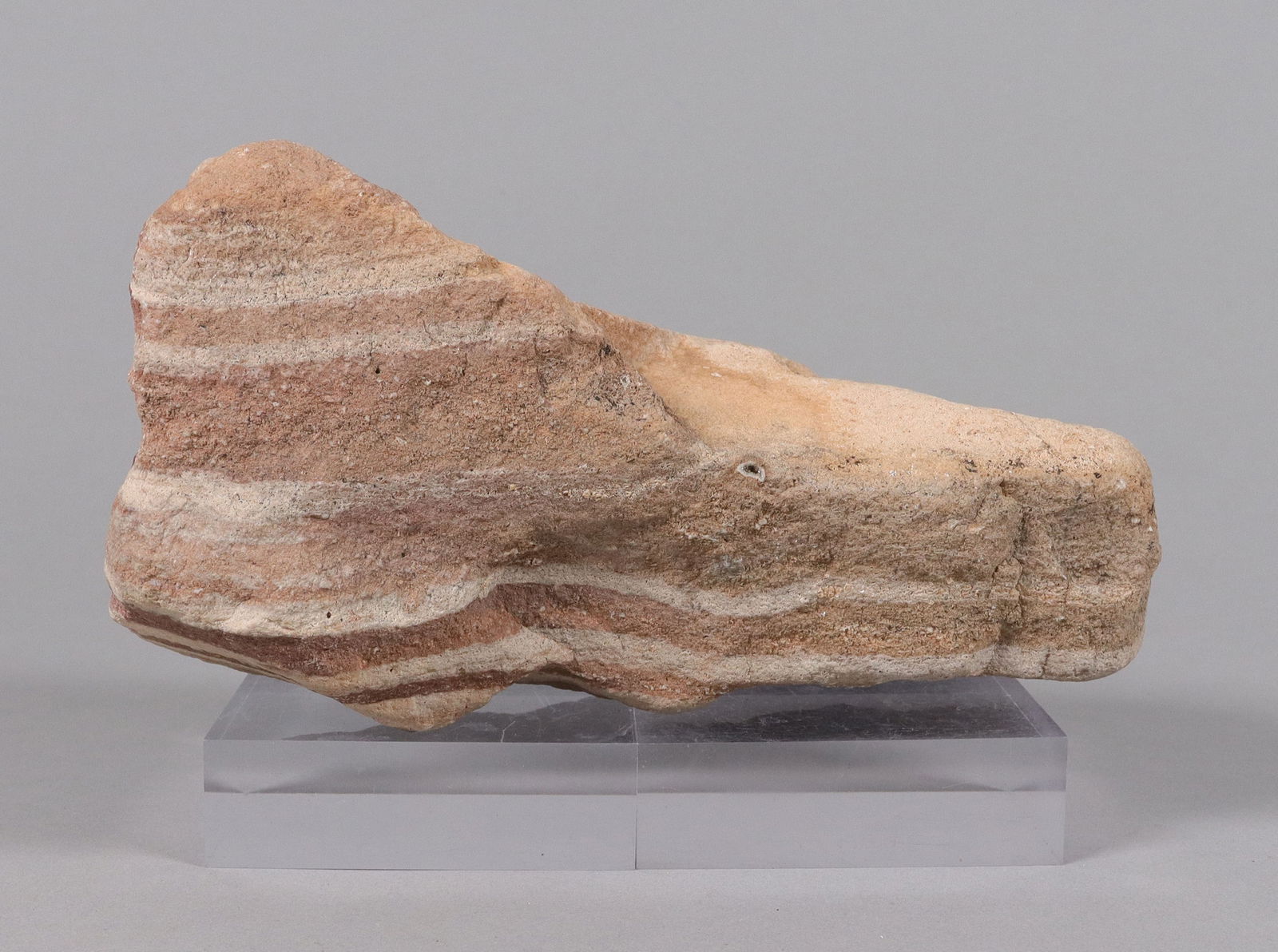 A fine antique boulder: A fine antique boulder. H: 4.2" x W: 8."